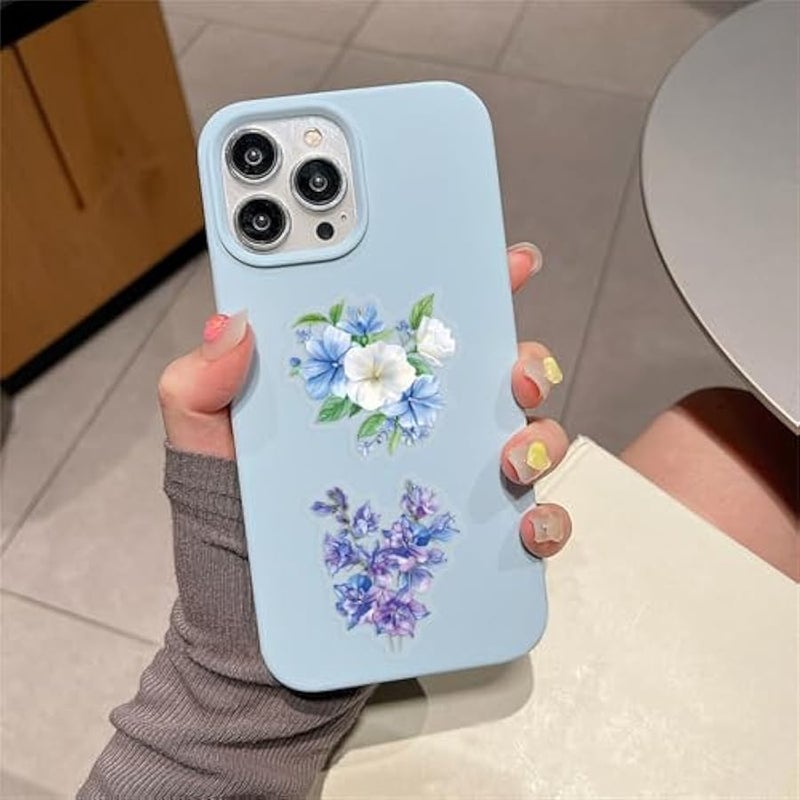 Mixed Flowers Stickers 60PCS Realistic Transparent Stickers for Various Flowers,Colorful Waterproof Sticker for Laptop,Stationery,Luggage,Scrapbooking,Water Bottles,Gifts,Journaling,Planner - Image 5